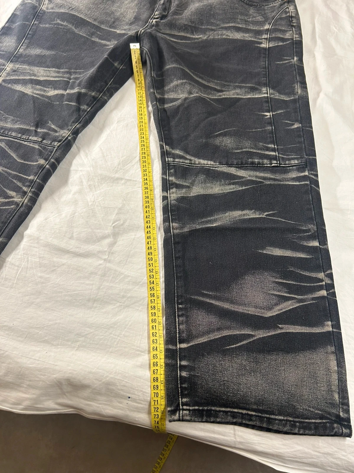 Jean negro grande a rayas grises talla 5XL – photo 6